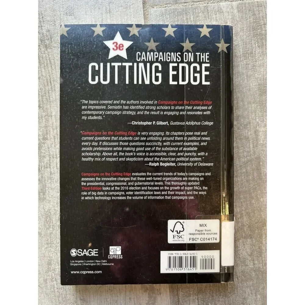 Campaigns on the Cutting Edge Third Edition By Richard J. Semiat EXCELLENT COND